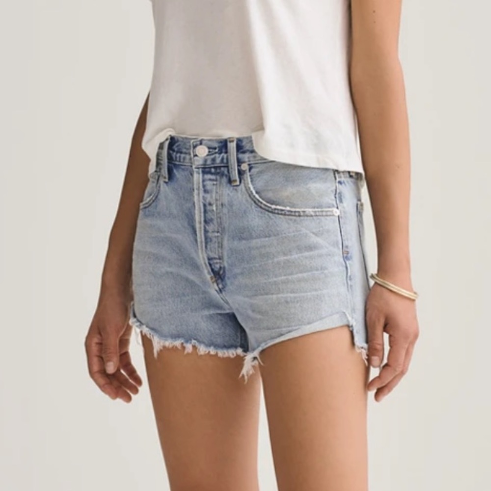 Agolde Parker Vintage Cut Off Short in Riptide